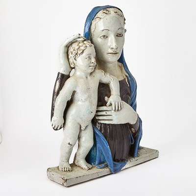 Lot 620 - Italian Glazed Majolica Plaque
