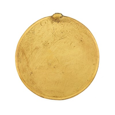 Lot 1025 - Russian Gilt-Metal and Carved Wood Panagia