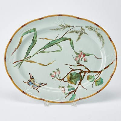 Lot 657 - Minton Porcelain Aesthetic Movement Bamboo Dinner Service