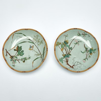 Lot 657 - Minton Porcelain Aesthetic Movement Bamboo Dinner Service