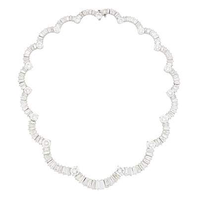 Lot Van Cleef & Arpels Platinum and Diamond Necklace