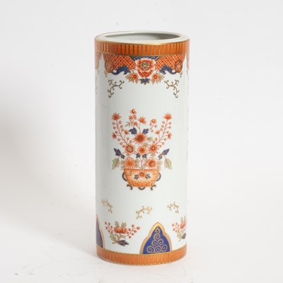 Lot 391 - Mottahedeh Porcelain Cylinder Vase