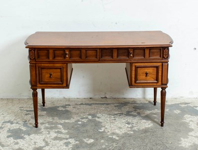 Lot 268 - Louis XVI Style Mahogany Bureau Plat