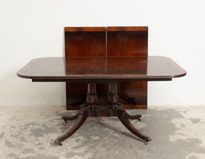 Lot 370 - Regency Style Mahogany Dining Table