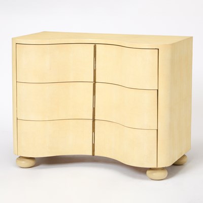 Lot 335 - Julian Chichester Faux Shagreen Chest of Drawers