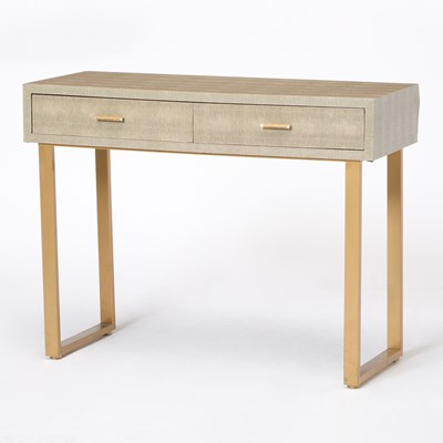 Lot 314 - Faux Shagreen Dressing Table