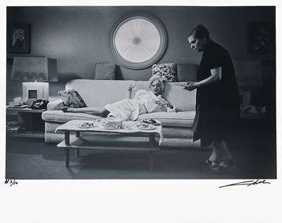 Lot 147 - Lawrence Schiller's portrait of Marilyn Monroe with Paula Strasberg