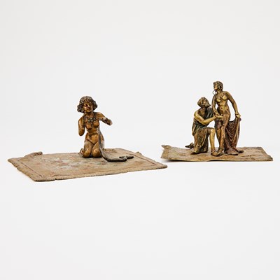 Lot 213 - Vienna Cold-Painted Bronze Group of a Slave Trader and Slave