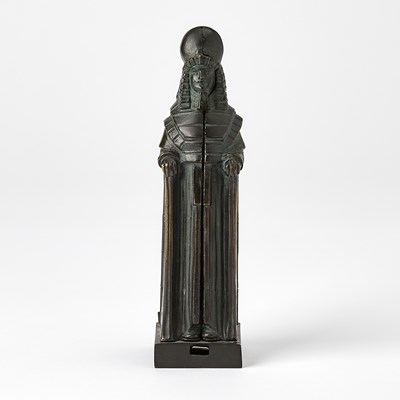 Lot 228 - Vienna Art Deco Egyptian Revival Cold-Painted and Patinated Bronze Metamorphic Erotic Group