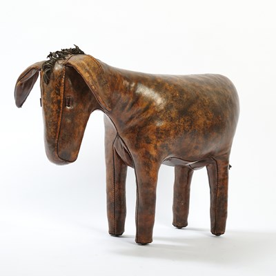 Lot 278 - Leather Donkey Footstool