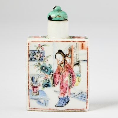 Lot 3 - Two Chinese Famille Rose Porcelain Snuff Bottles
