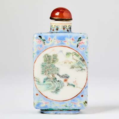 Lot 3 - Two Chinese Famille Rose Porcelain Snuff Bottles