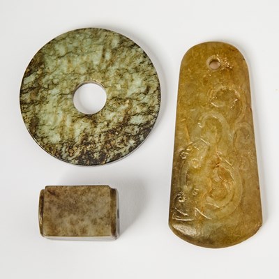 Lot 13 - A Group of Chinese Archaistic Jade Articles