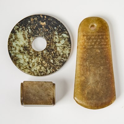 Lot 13 - A Group of Chinese Archaistic Jade Articles