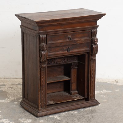 Lot 4 - Italian Renaissance Style Walnut Side Cabinet