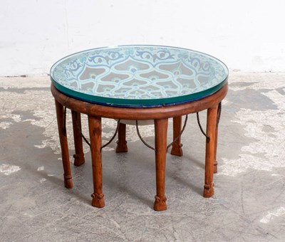 Lot 279 - Tin-Glazed Earthenware Basin on Hardwood Stand