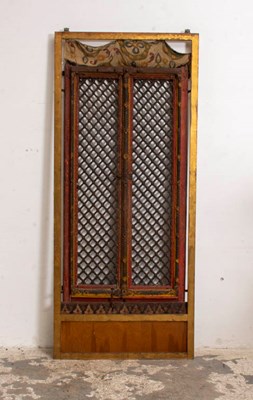 Lot 289 - Indian Painted Wood Door