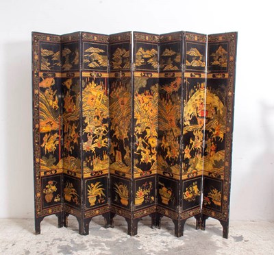 Lot 337 - Chinese Eight-Panel Coromandel Screen