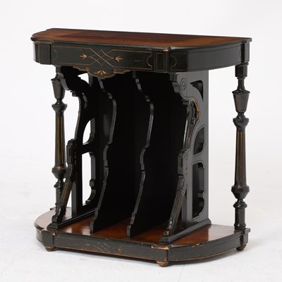 Lot 132 - Victorian Ebonized Rosewood Console Table