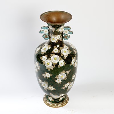 Lot 336 - A Large and Exceptional Japanese Cloisonne Enamel Vase