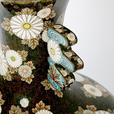 Lot 336 - A Large and Exceptional Japanese Cloisonne Enamel Vase