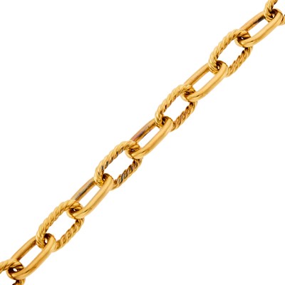 Lot 1002 - David Yurman Gold Link Bracelet