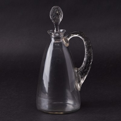 Lot 763 - R. Lalique Molded Glass "Prunelles" Carafe