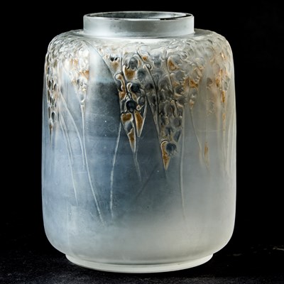 Lot 752 - R. Lalique Molded Glass "Muguet" Vase