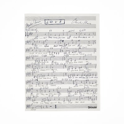 Lot 40 - Holograph manuscript of "Love," from Annie Warbucks