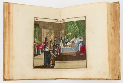 Lot Jewish ceremonies in fine hand-colored engravings