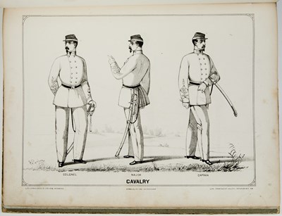 Lot 22 - The scarce Uniform and Dress of the Army of the Confederate States, with fine plates