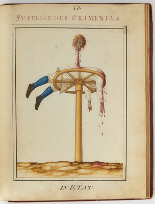 Lot 85 - Striking watercolors of daily life in Imperial Russia, with intense punishment scenes