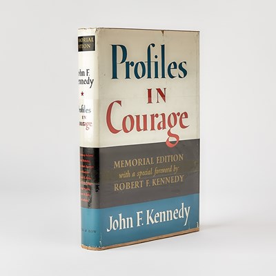 Lot 77 - The Memorial Edition of JFK's Profiles in Courage, signed by RFK