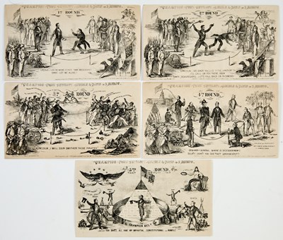 Lot 24 - Patriotic covers of "Lincoln & Davis in 5 rounds"