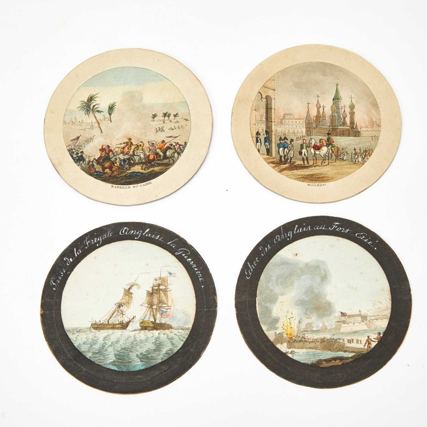 Lot 15 - A bonbonniere with hand-colored scenes from the War of 1812 and Napoleonic Wars