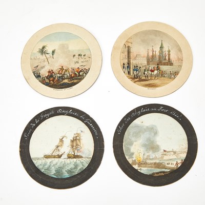 Lot 15 - A bonbonniere with hand-colored scenes from the War of 1812 and Napoleonic Wars