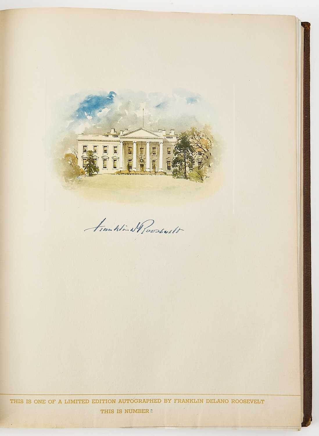 Lot 68 - Vice-President Garner's copy of The Democratic Book with two Roosevelt signatures