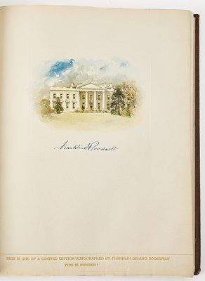 Lot 68 - Vice-President Garner's copy of The Democratic Book with two Roosevelt signatures