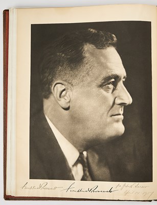 Lot 68 - Vice-President Garner's copy of The Democratic Book with two Roosevelt signatures