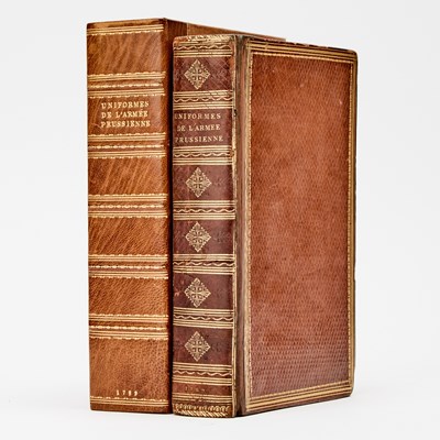 Lot A rare work of Prussian Army uniforms under Frederick William II, with exquisite hand-colored engravings
