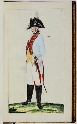 Lot 105 - A rare work of Prussian Army uniforms under Frederick William II, with exquisite hand-colored engravings