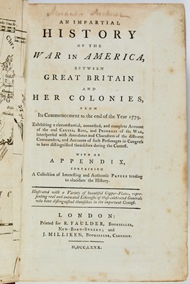 Lot 4 - Burke on the Revolution through 1779, with portraits of Washington, Franklin and others