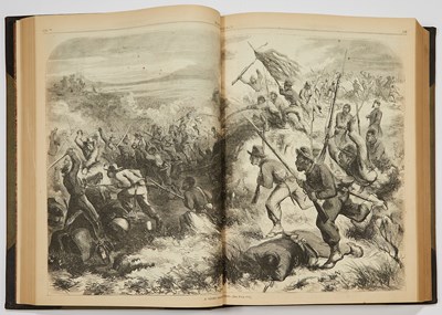 Lot 43 - The Civil War years of Harper's Weekly, bound in five folios