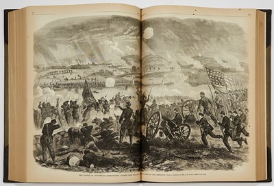 Lot 43 - The Civil War years of Harper's Weekly, bound in five folios