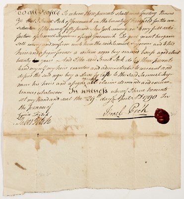Lot 8 - Slavery documents from Federal Connecticut and Antebellum New Orleans