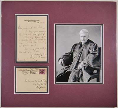 Lot 69 - Autograph letter signed by Benjamin Cardozo to Judge Samuel Seabury