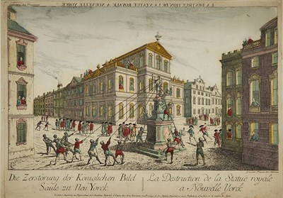Lot 1 - Vue d'optiques of New York and Philadelphia at the outset of the Revolutionary War