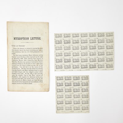 Lot 46 - An 1866 Myriopticon of the Civil War with remarkable illustrations
