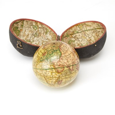 Lot 207 - A pocket globe depicting Cook's first voyage