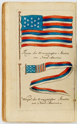 Lot The first accurate published representation of the American flag